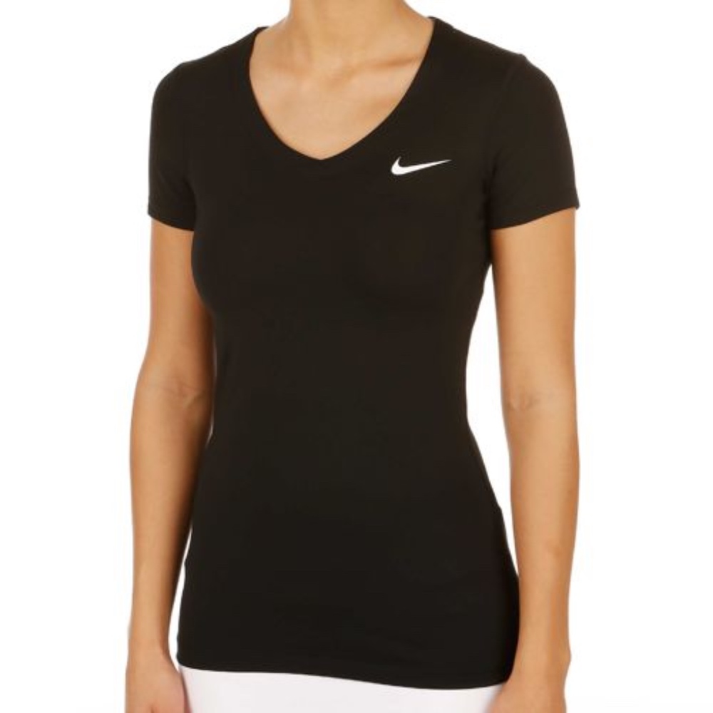 Nike Pro Short Sleeve V Neck Training Top